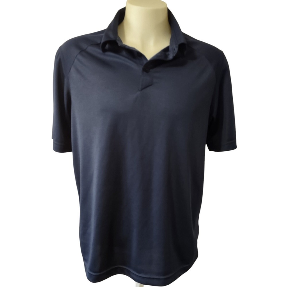 Nike Polo Shirt Size M Men Athleisure Gorp Core Norm Core Navy Blue Short Sleeve